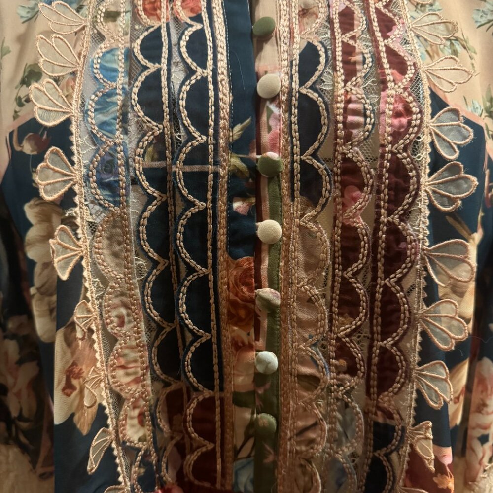 Sachin + Babi Moyer Floral Patchwork Mini Dress - Picture 14 of 16